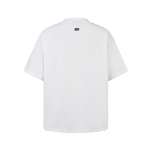 SLOWDOWN Sea Surfing Towel Embroidery White Tee