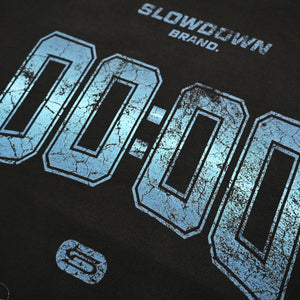 SLOWDOWN Blue Hour Washed Black Tee