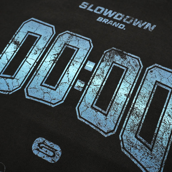 SLOWDOWN Blue Hour Washed Black Tee