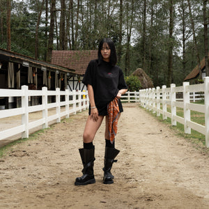 SLOWDOWN Logo Merge Tee Black