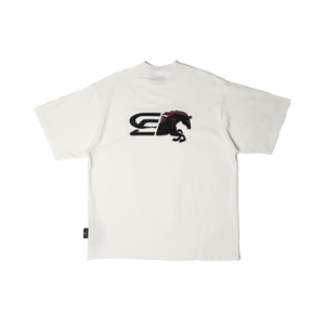 SLOWDOWN Logo Merge Tee White