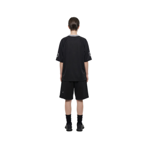 SLOWDOWN Logo Embroidery Sweatshorts Black