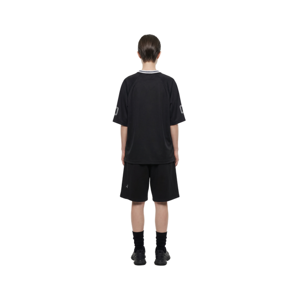 SLOWDOWN Logo Embroidery Sweatshorts Black