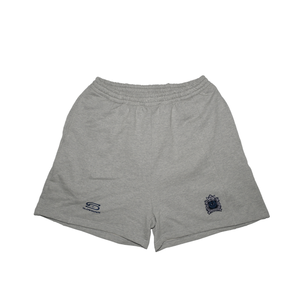 SLOWDOWN Logo Embroidery Sweatshorts Grey