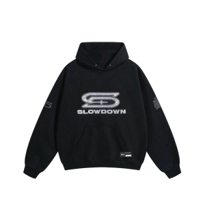 SLOWDOWN Quilted Logo Hoodie
