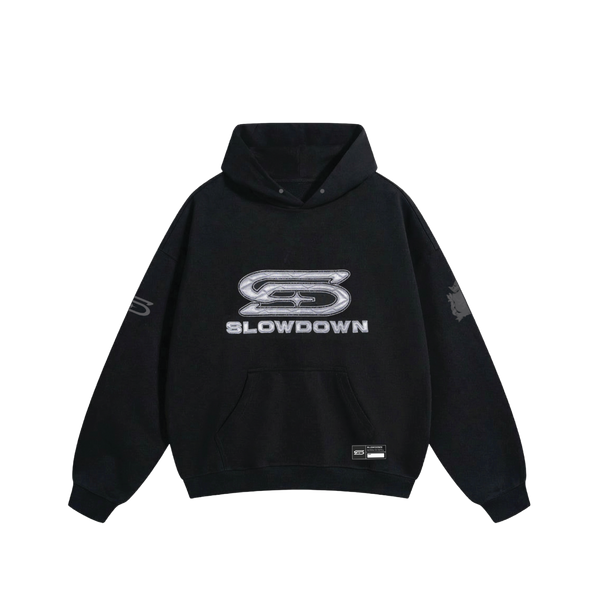 SLOWDOWN Quilted Logo Hoodie