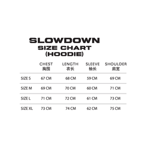 SLOWDOWN Quilted Logo Hoodie