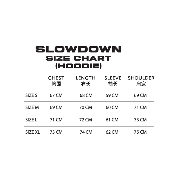 SLOWDOWN Quilted Logo Hoodie