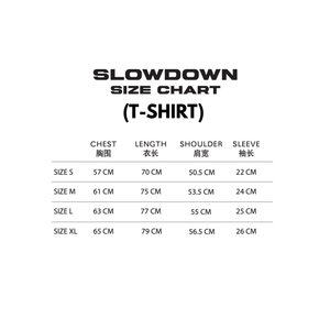 SLOWDOWN Athletic Logo Tee