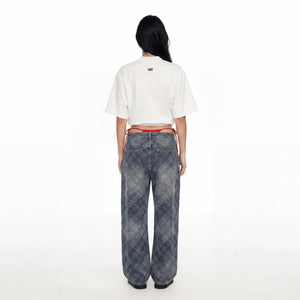 SLOWDOWN 3D Embroidery White Tee