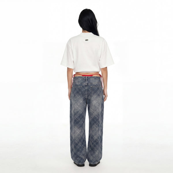 SLOWDOWN 3D Embroidery White Tee