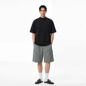 SLOWDOWN 3D Embroidery Dark Grey Blue Tee