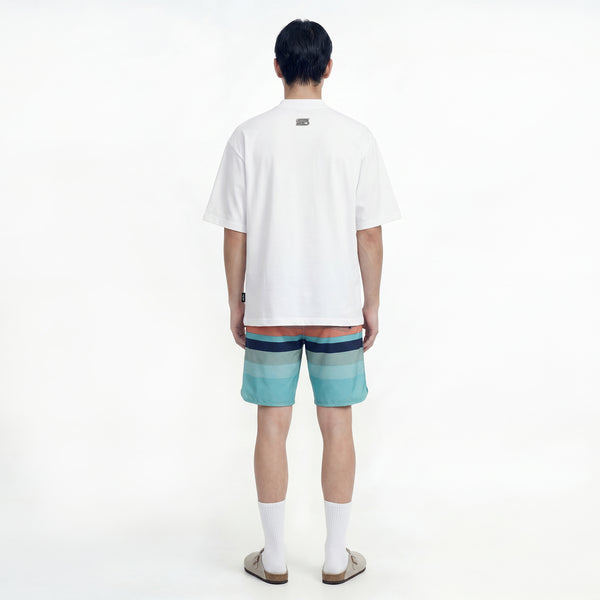 SLOWDOWN Surfing Towel Embroidery White Tee