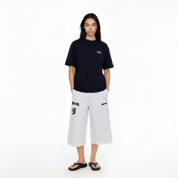 SLOWDOWN Transparent Tape Basic Blue Tee