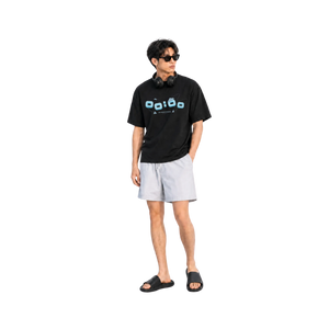 SLOWDOWN Airplane Embroidery Black Tee