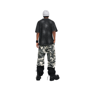 SLOWDOWN Haze Trace Logo Black Tee