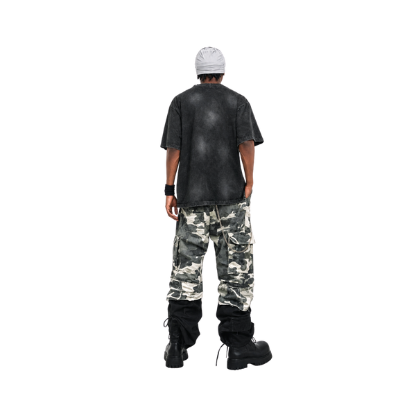 SLOWDOWN Haze Trace Logo Black Tee