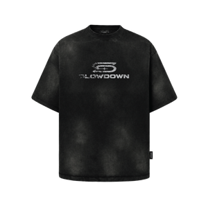 SLOWDOWN Haze Trace Logo Black Tee