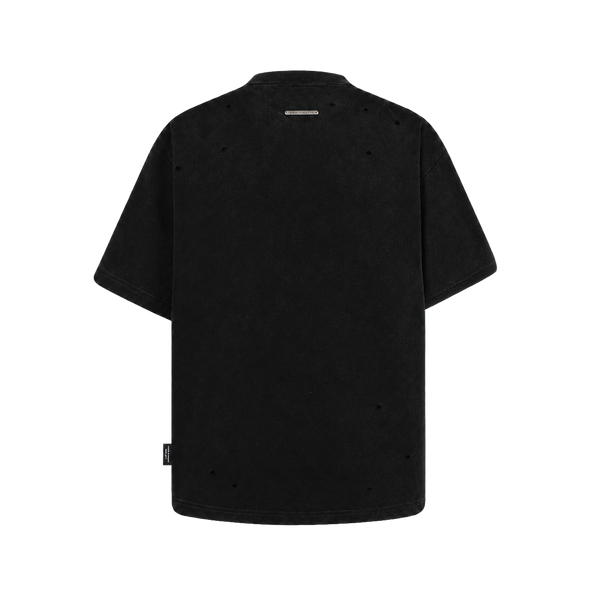 SLOWDOWN Carplate Washed Black Tee