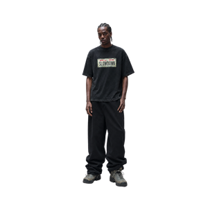 SLOWDOWN Carplate Washed Black Tee