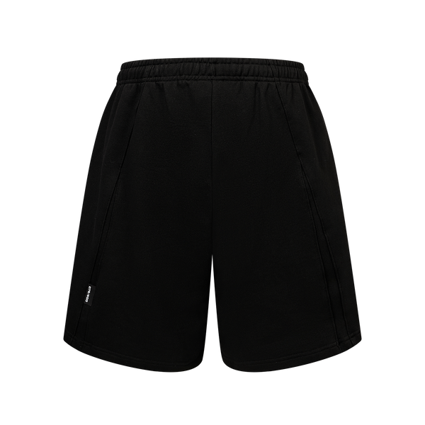SLOWDOWN Logo Embroidery Sweatshorts Black