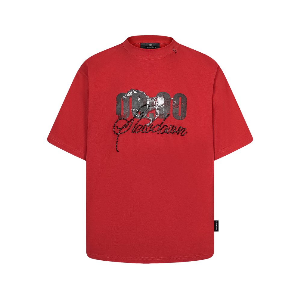 SLOWDOWN Gallop Restart Tee Red
