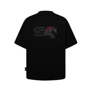 SLOWDOWN Logo Merge Tee Black