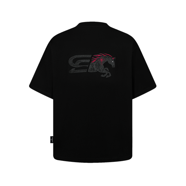 SLOWDOWN Logo Merge Tee Black