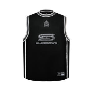 SLOWDOWN Quilted Sleeveless Jersey Black