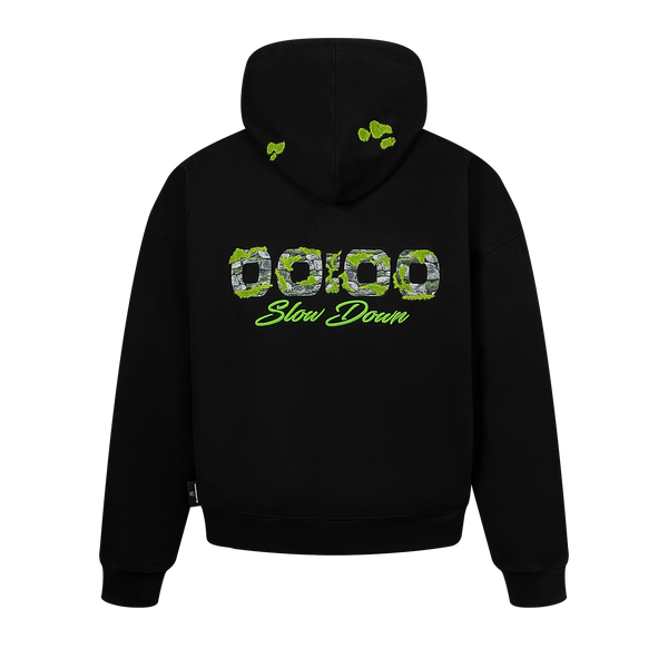 SLOWDOWN Light Moss Hoodie - Signature Edition
