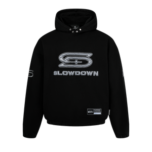SLOWDOWN Quilted Logo Hoodie