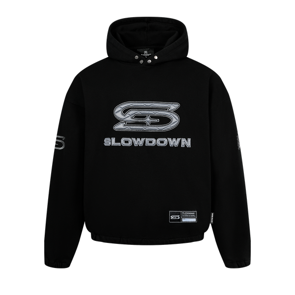SLOWDOWN Quilted Logo Hoodie