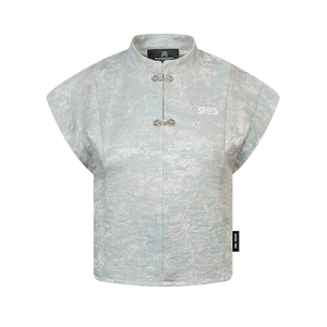 SLOWDOWN Equine Tang Top Light Blue