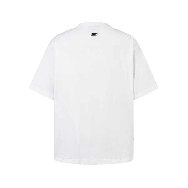 SLOWDOWN 3D Embroidery White Tee
