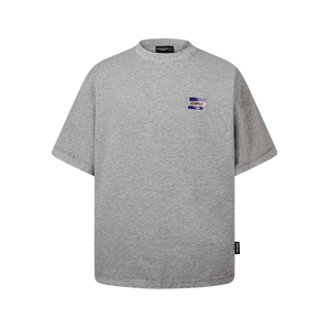 SLOWDOWN Transparent Tape Basic Grey Tee