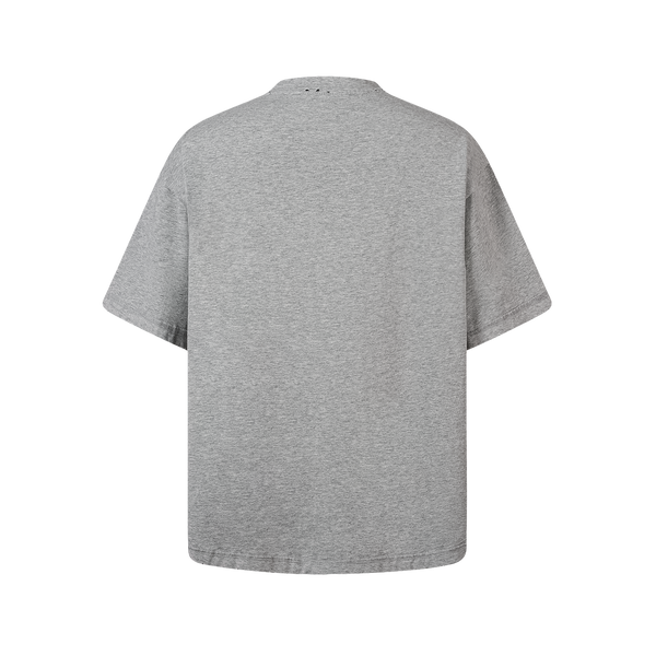 SLOWDOWN Transparent Tape Basic Grey Tee