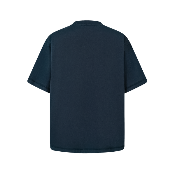 SLOWDOWN Transparent Tape Basic Blue Tee