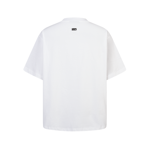 SLOWDOWN Surfing Towel Embroidery White Tee