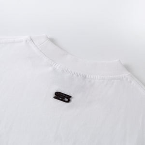 SLOWDOWN Sea Surfing Towel Embroidery White Tee