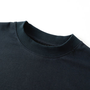 SLOWDOWN 3D Embroidery Dark Grey Blue Tee