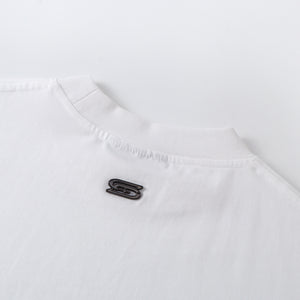 SLOWDOWN 3D Embroidery White Tee