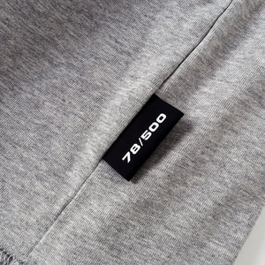 SLOWDOWN Transparent Tape Basic Grey Tee