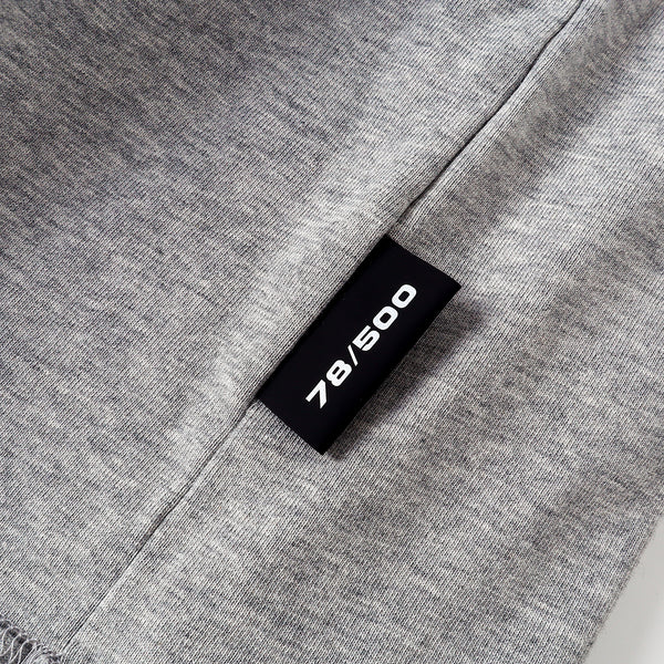SLOWDOWN Transparent Tape Basic Grey Tee