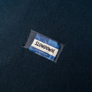 SLOWDOWN Transparent Tape Basic Blue Tee
