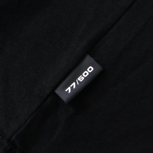 SLOWDOWN Transparent Tape Basic Black Tee