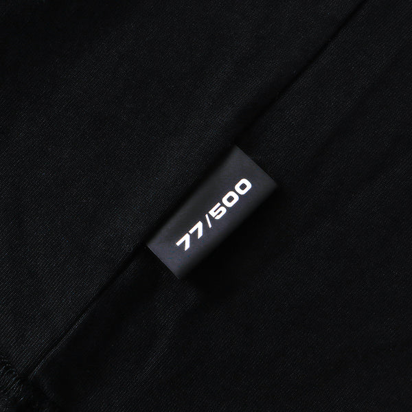SLOWDOWN Transparent Tape Basic Black Tee