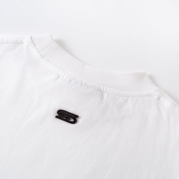SLOWDOWN Surfing Towel Embroidery White Tee