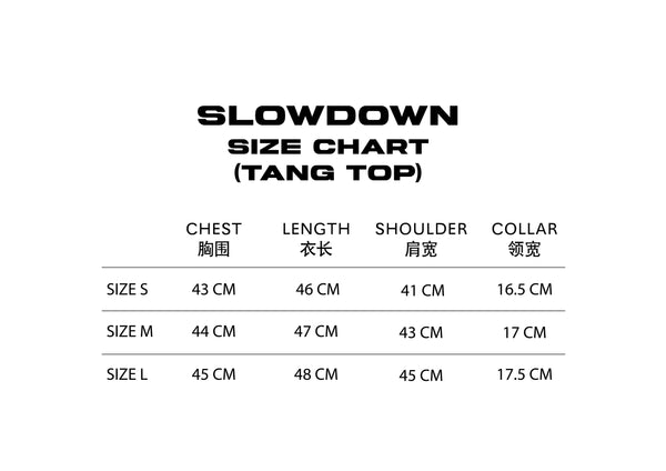 SLOWDOWN Equine Tang Top Light Blue