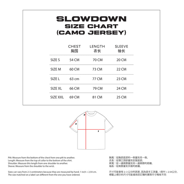 SLOWDOWN Shadow Camo Jersey