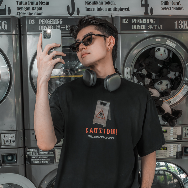 SLOWDOWN "CAUTION" Wet Floor Tee